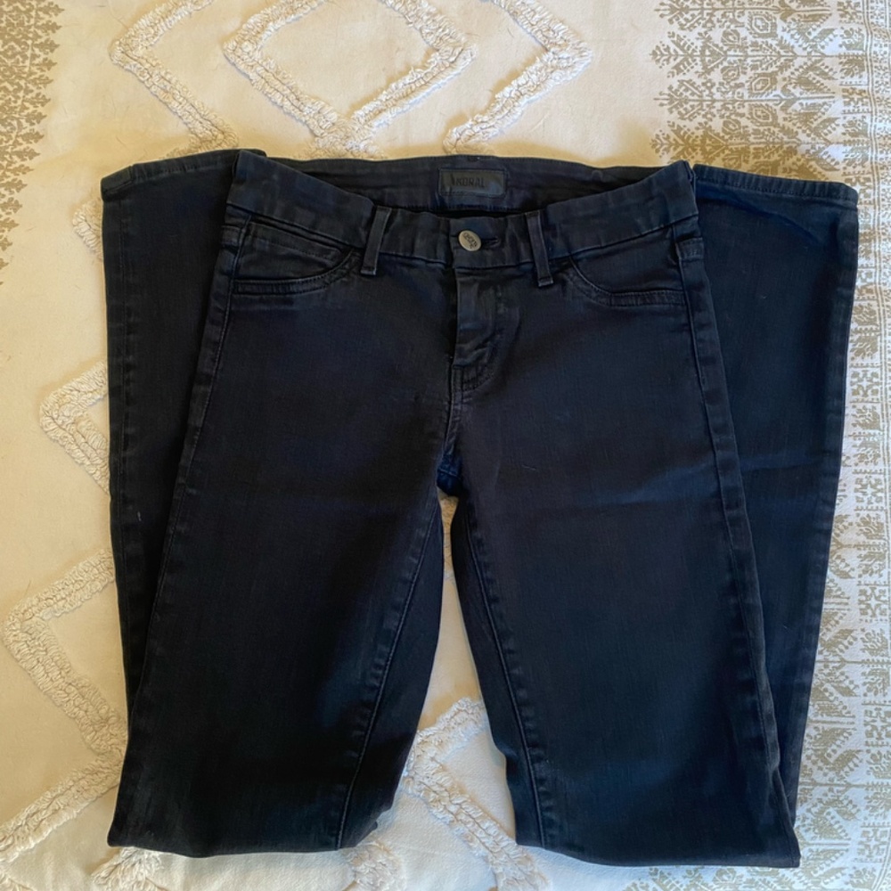 Koral Mid Rise Skinny Jeans Black Size 24__